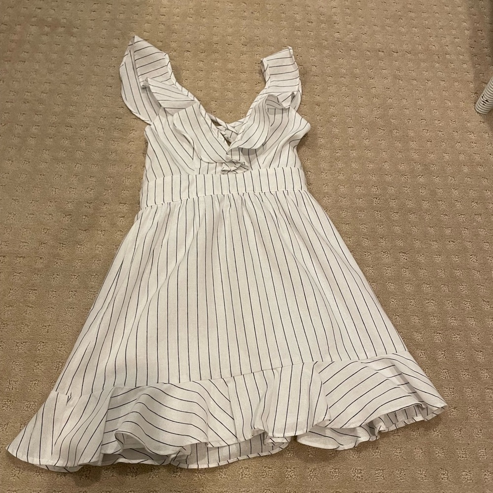 Super Down stripe dress, adult size XXS